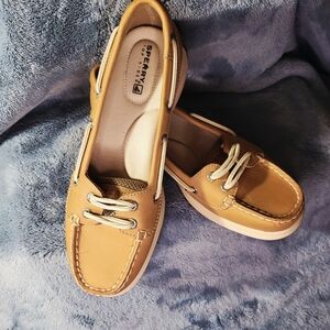 ⛵️NWOT!! Sperry Women's Tan Topsiders Classic Slip On Flats Size 6.5